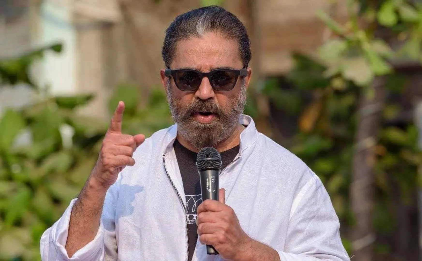 MAKKAL NEEDHI MAIAM LEADER AND ACTOR KAMAL HAASAN IN MADURAI 